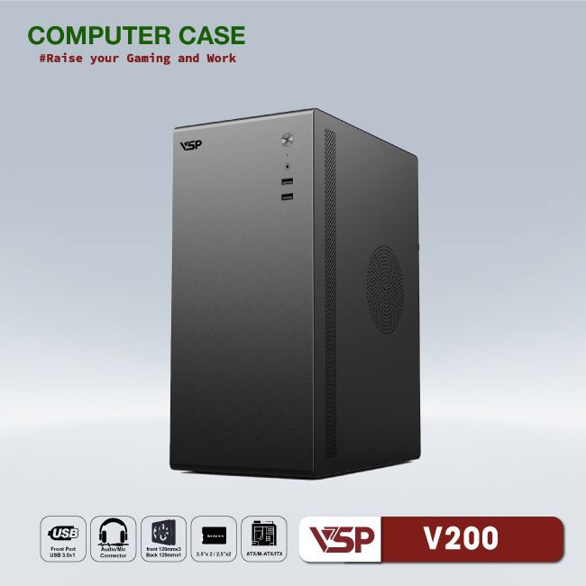 Case VSP v200 (màu đen )